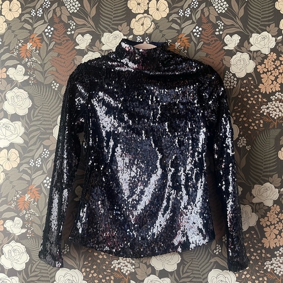 NWOT L'Academie Merla Top in navy size XS - Picture 7 of 7